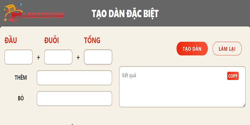 Tạo dàn đề đặc biệt